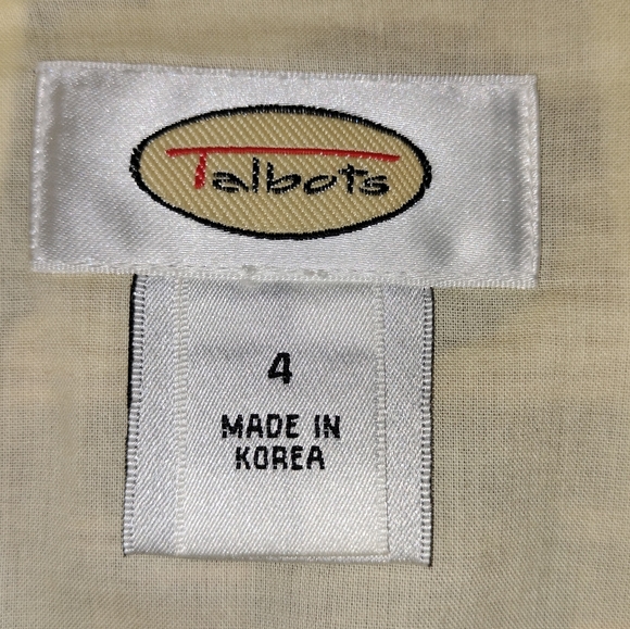 Talbot's 100% Cotton Fully Lined Olive/Brown/Cream Midi Skirt Sz. 4 - Picture 5 of 8